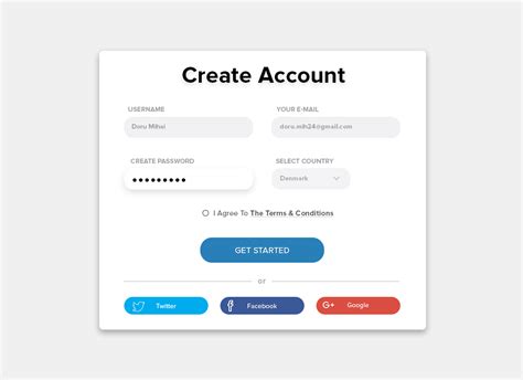 Create Account .